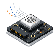 MEMS-style gas sensor on a compact electronics module
